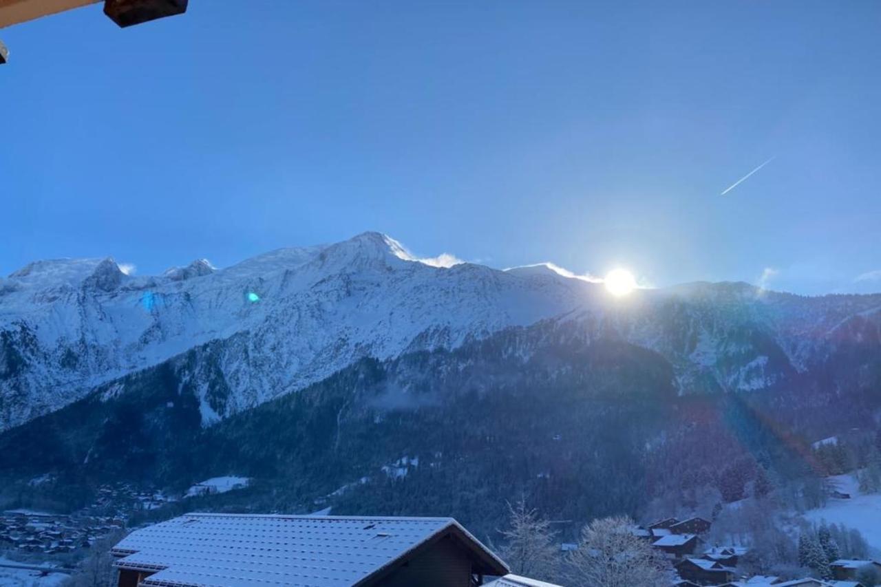 Vue Des "Chavants" Studio 20 M With Balcony Les Houches Exteriör bild
